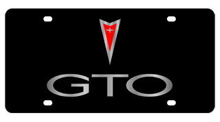 Pontiac GTO Acrylic License Plate