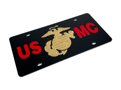 USMC Acrylic License Plate