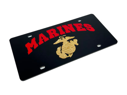 US Marines Acrylic License Plate