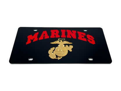 US Marines Acrylic License Plate