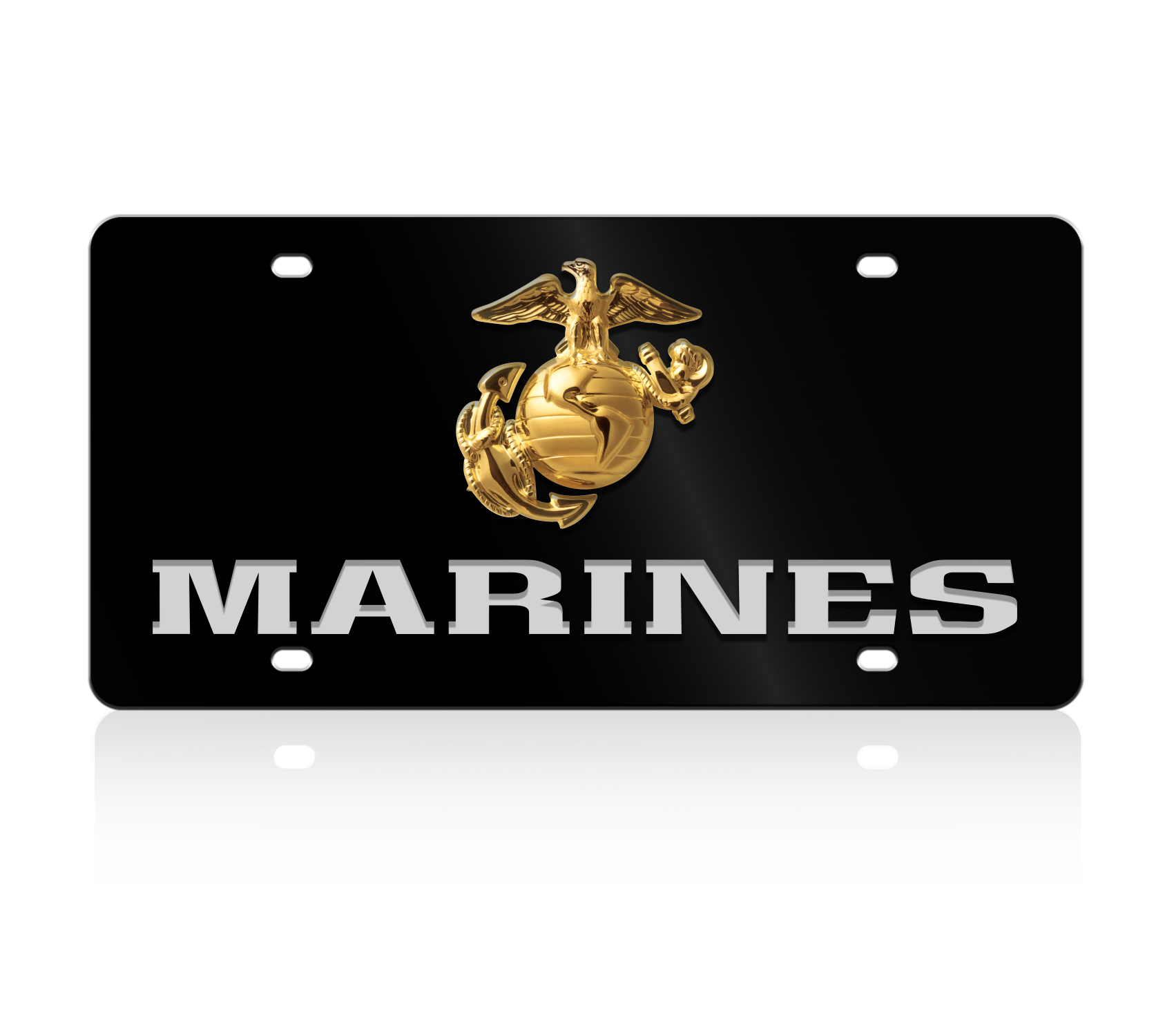 USMC Enlisted Acrylic License Plate