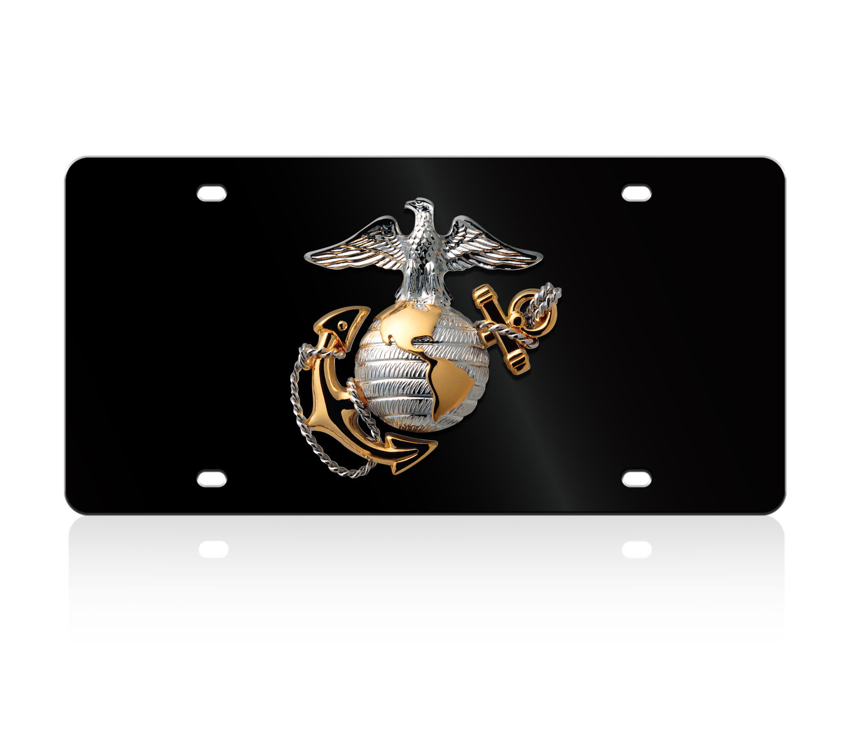 USMC Officer Logo Acrylic License Plate