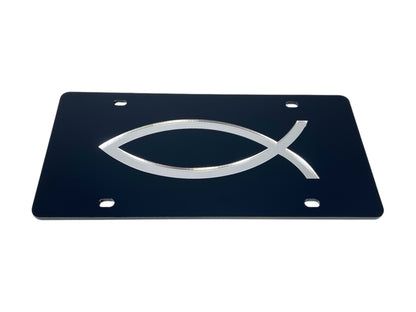 Christian Fish Acrylic License Plate