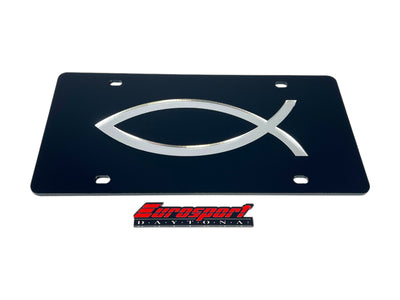 Christian Fish Acrylic License Plate