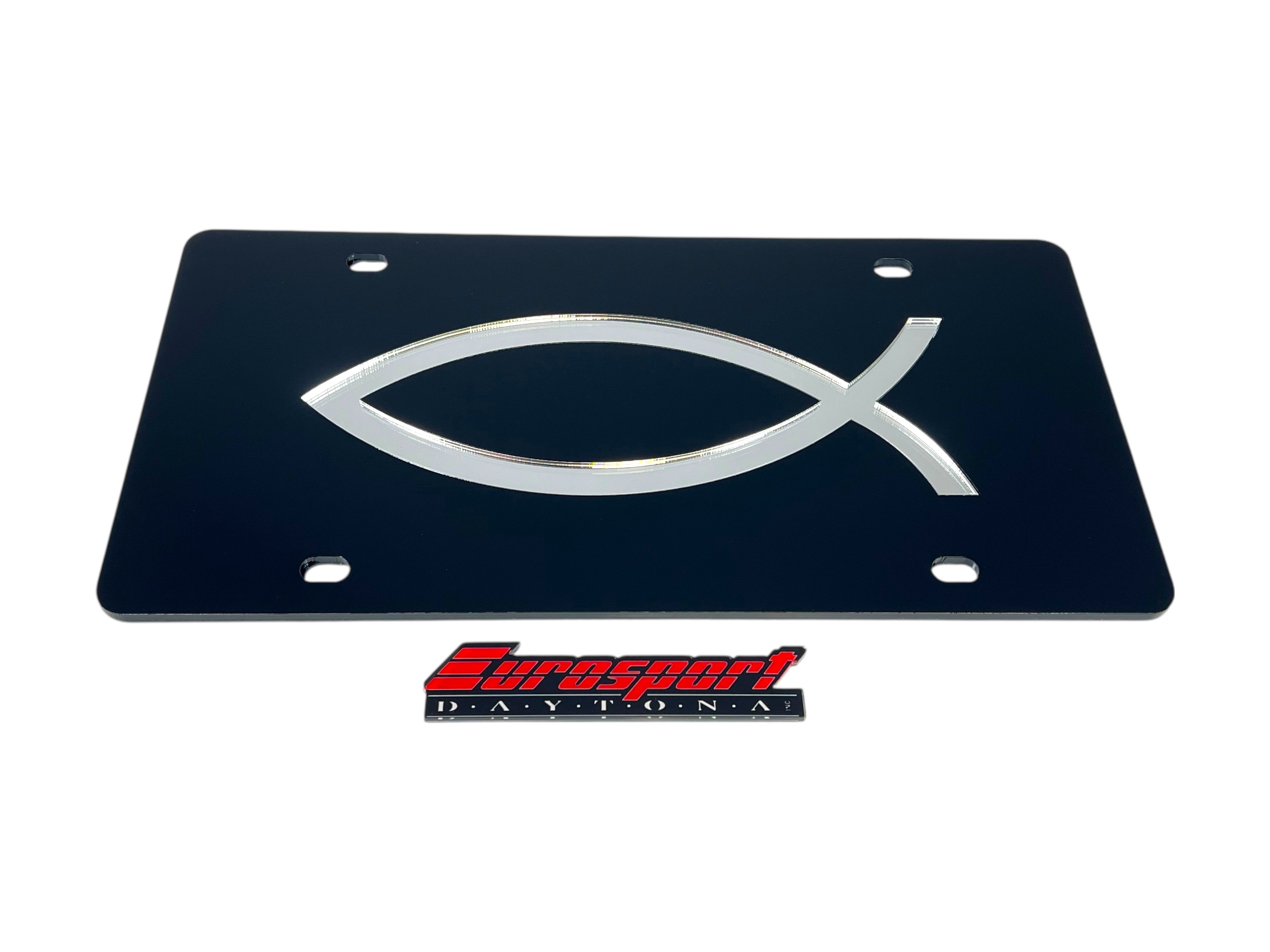 Christian Fish Acrylic License Plate