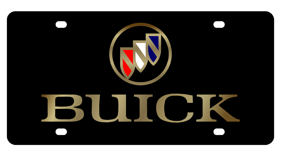 the buick logo on a black background