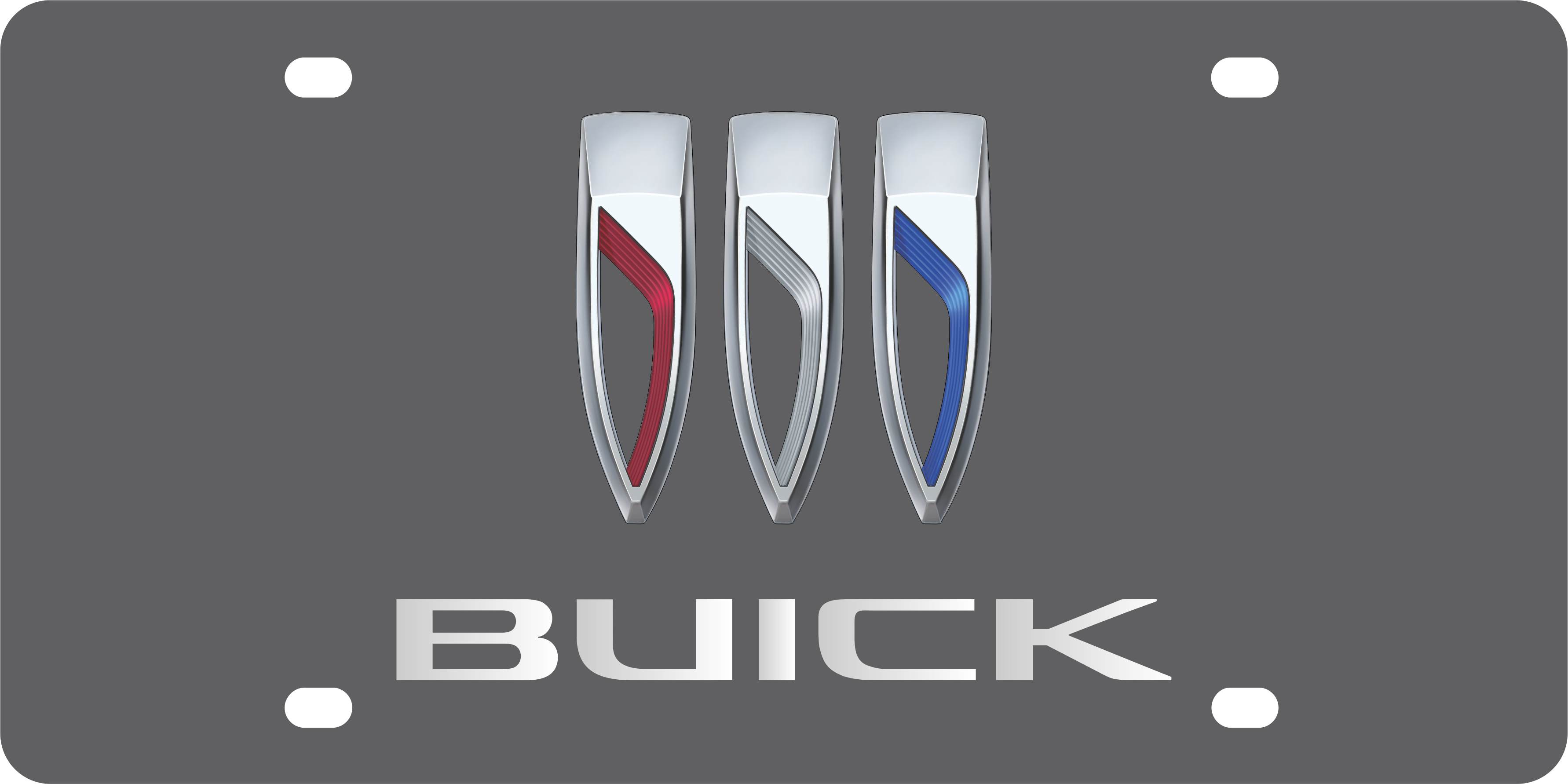 Buick Carbon Steel License Plate