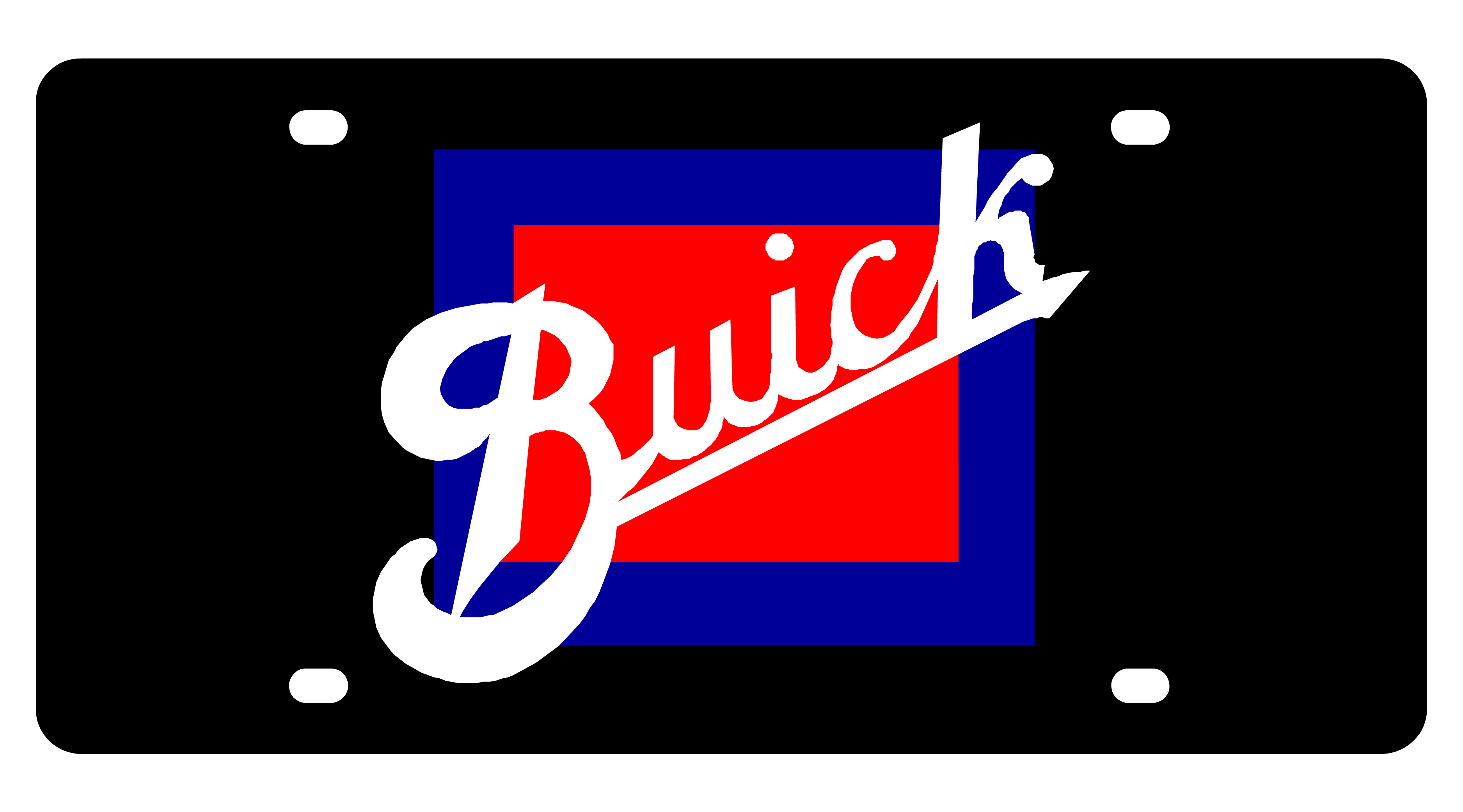 Buick Retro Carbon Steel License Plate