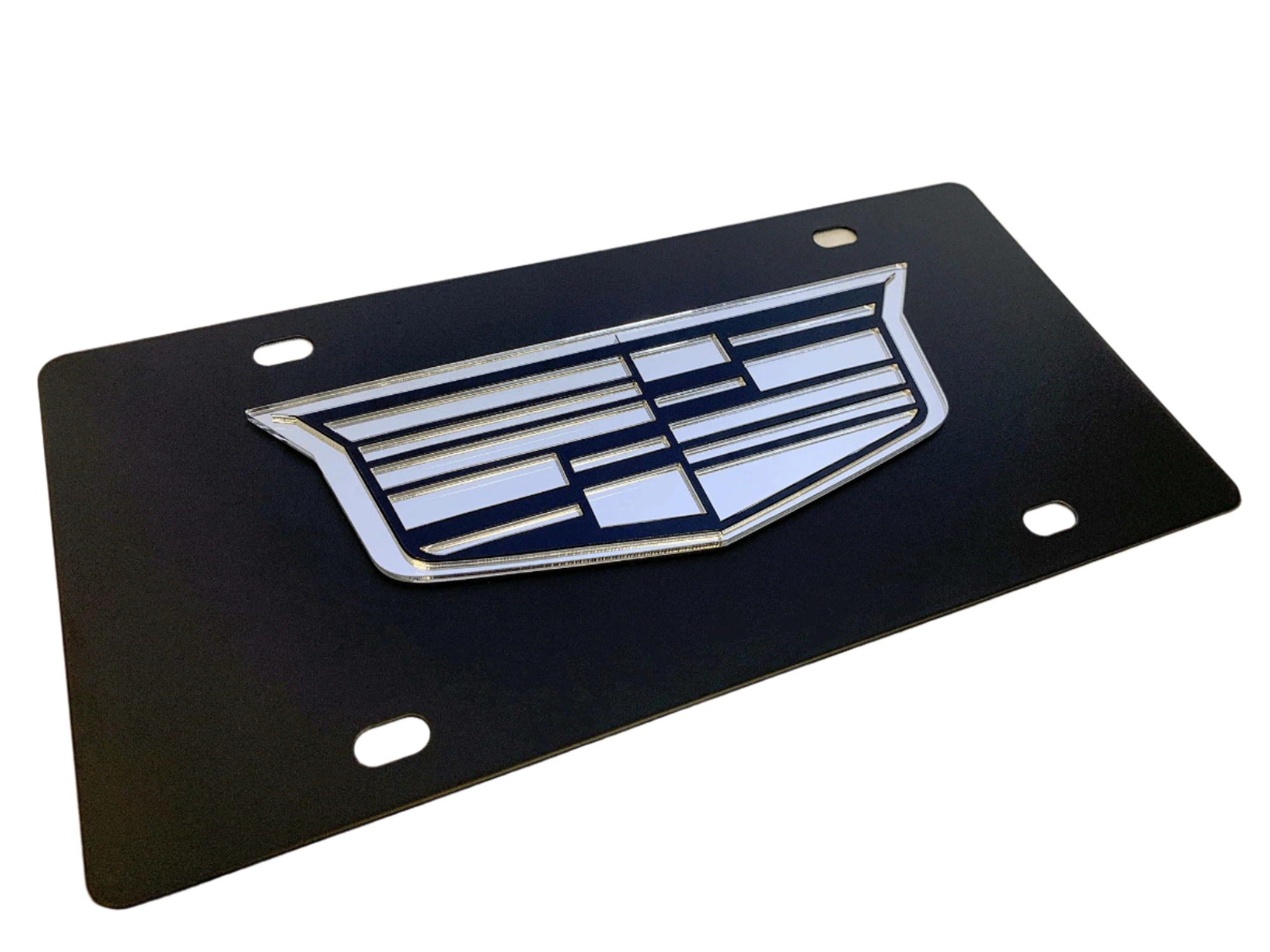 2014 Cadillac Carbon Steel License Plate