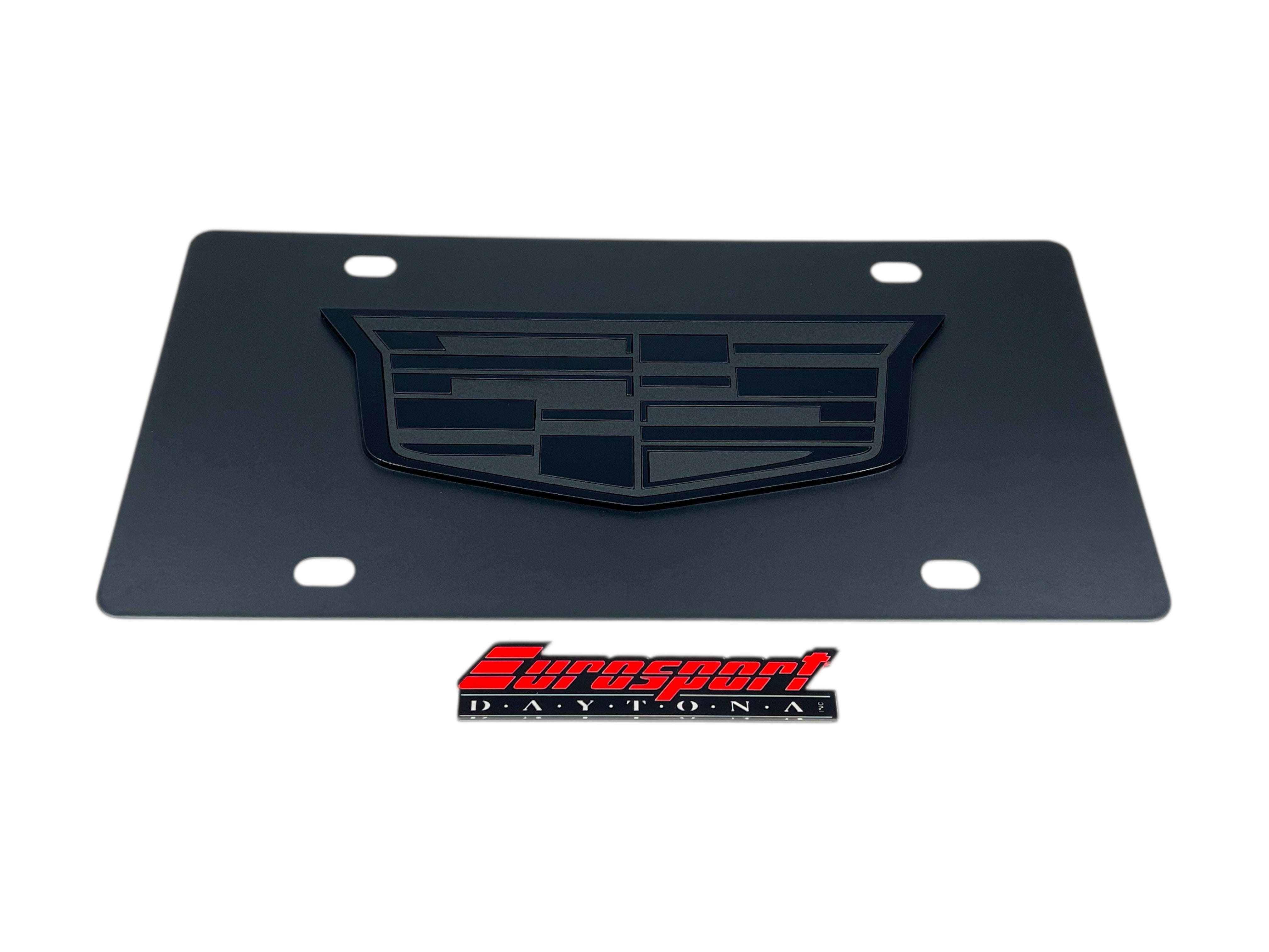 Cadillac Black Out Carbon Steel License Plate