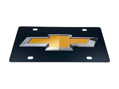 Chevrolet Bowtie Carbon Steel License Plate