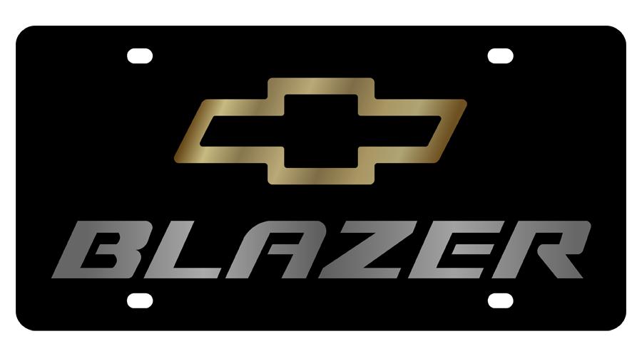 Chevrolet Blazer Carbon Steel License Plate