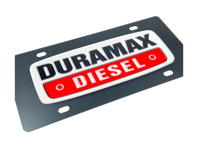 Chevrolet Duramax Diesel Carbon Steel License Plate