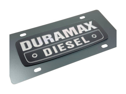 Duramax Diesel Blacked Out Carbon Steel License Plate