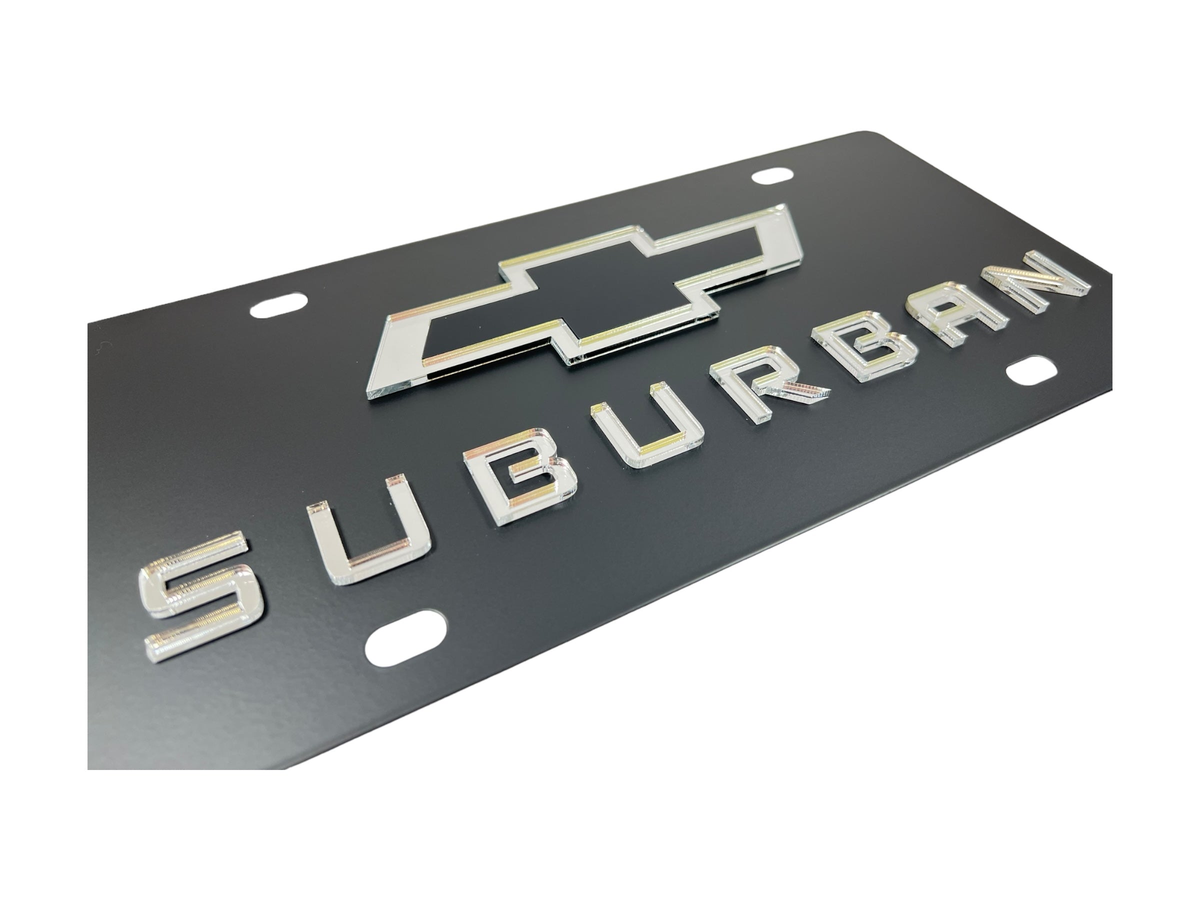 Chevrolet Suburban Carbon Steel License Plate