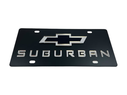 Chevrolet Suburban Carbon Steel License Plate