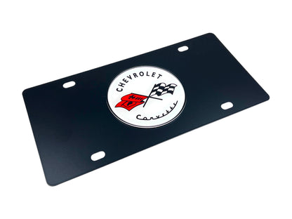 Classic Chevrolet Corvette Carbon Steel License Plate