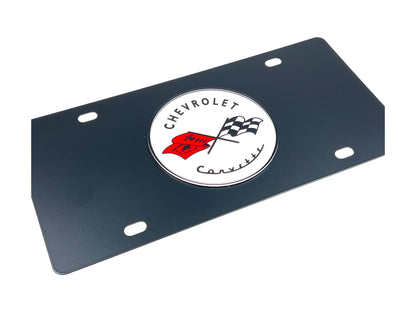 Classic Chevrolet Corvette Carbon Steel License Plate