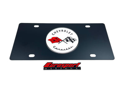 Classic Chevrolet Corvette Carbon Steel License Plate