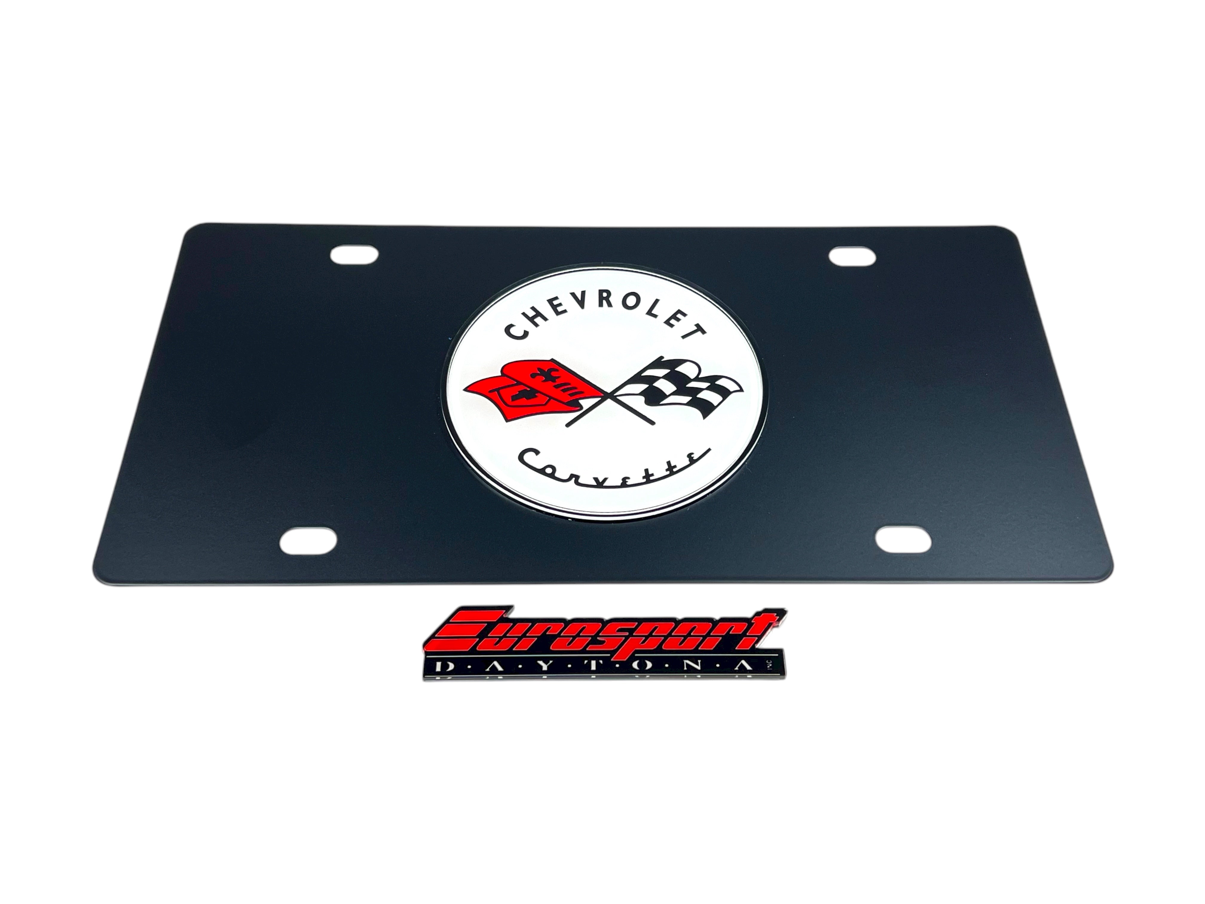 Classic Chevrolet Corvette Carbon Steel License Plate