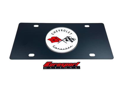 Classic Chevrolet Corvette Carbon Steel License Plate