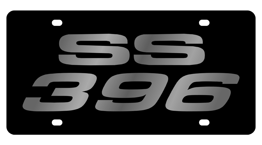 Chevrolet SS 396 Carbon Steel License Plate