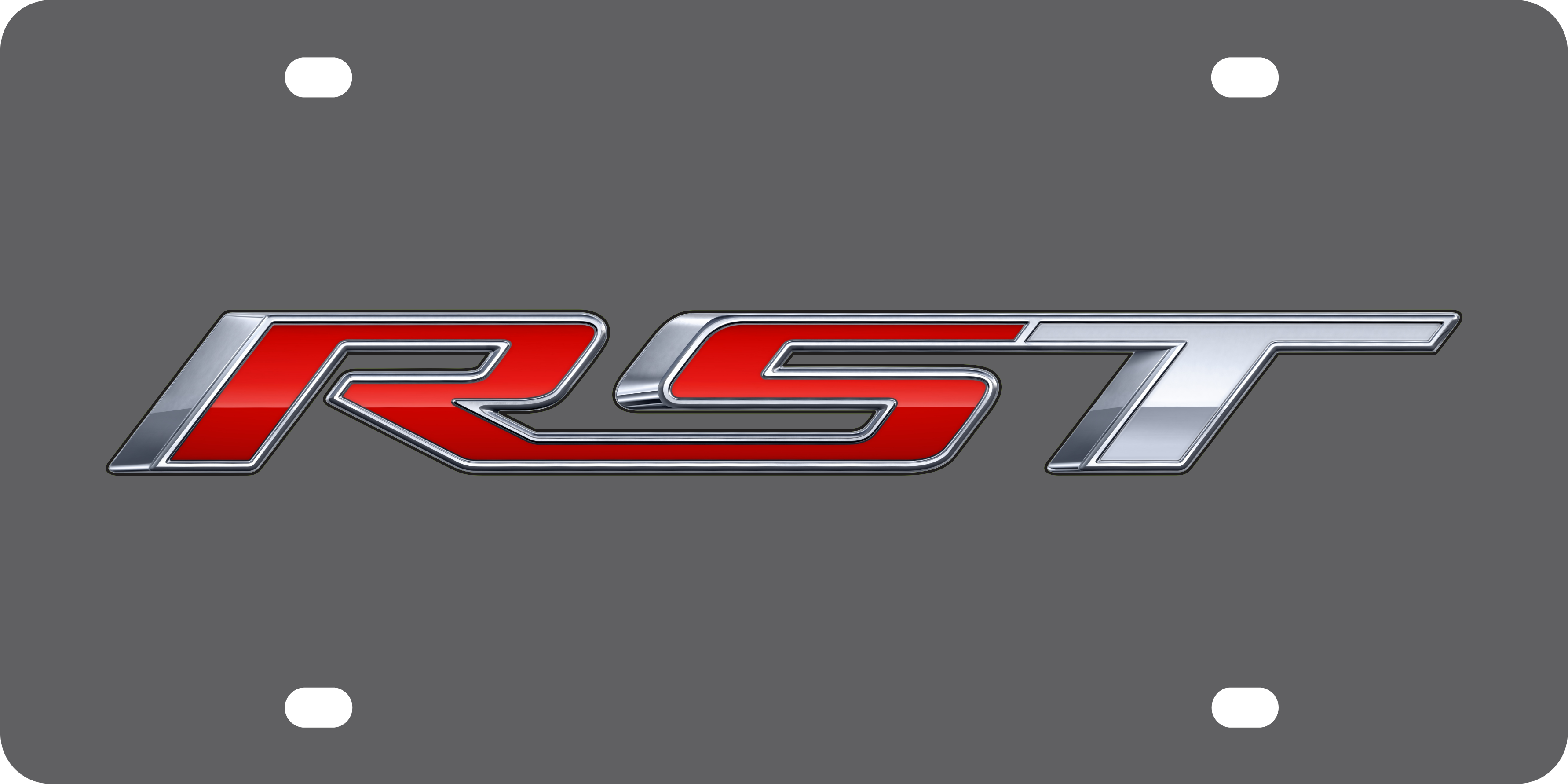 Chevrolet RST Carbon Steel License Plate