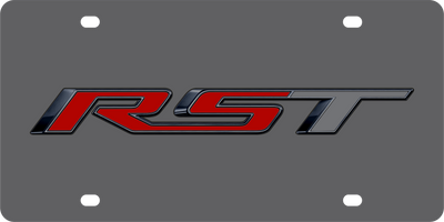 Chevrolet RST Carbon Steel License Plate
