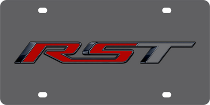 Chevrolet RST Carbon Steel License Plate