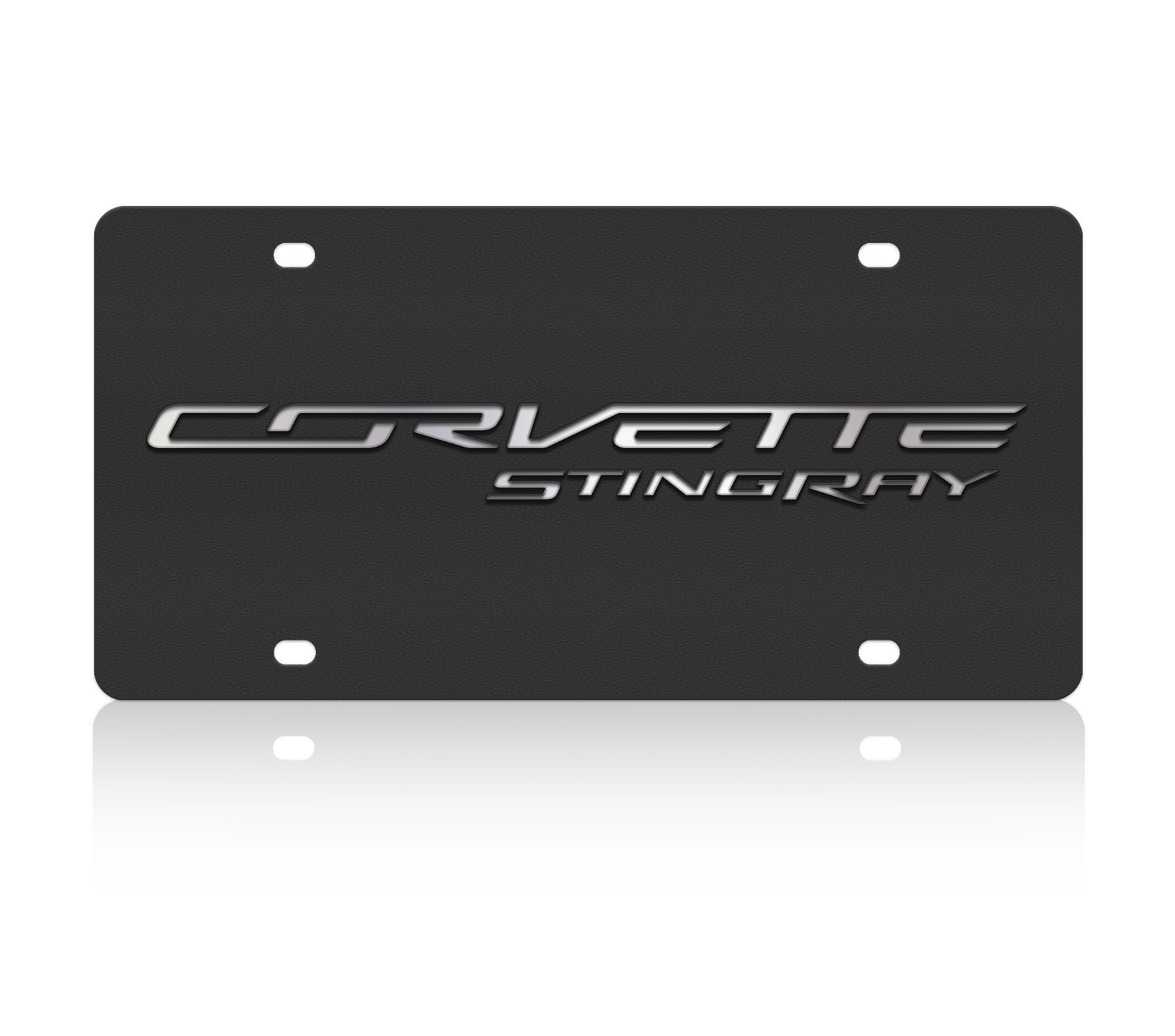 Chevrolet Corvette C7 Stingray Carbon Steel License Plate