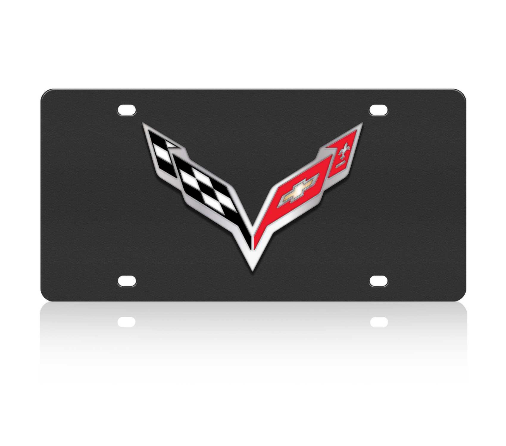 Chevrolet Corvette C7 Carbon Steel License Plate