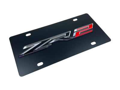 Chevrolet ZR2 Carbon Steel License Plate
