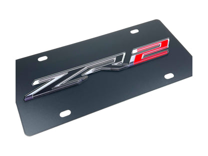 Chevrolet ZR2 Carbon Steel License Plate