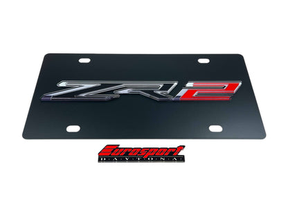 Chevrolet ZR2 Carbon Steel License Plate