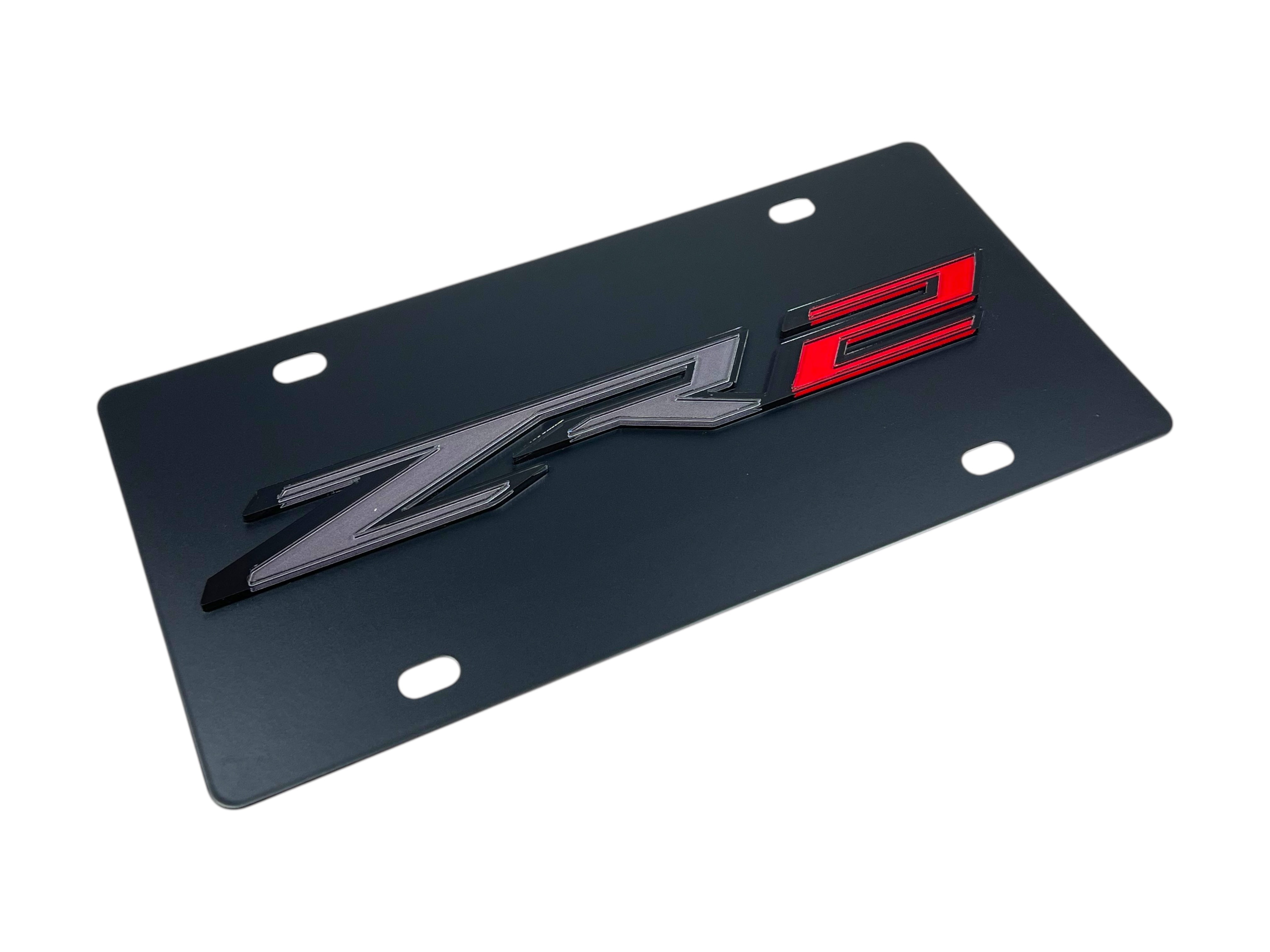 Chevrolet ZR2 Carbon Steel License Plate