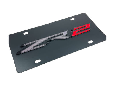 Chevrolet ZR2 Carbon Steel License Plate