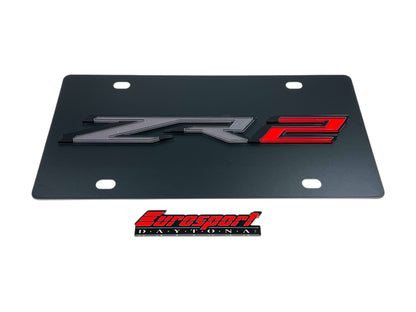 Chevrolet ZR2 Carbon Steel License Plate