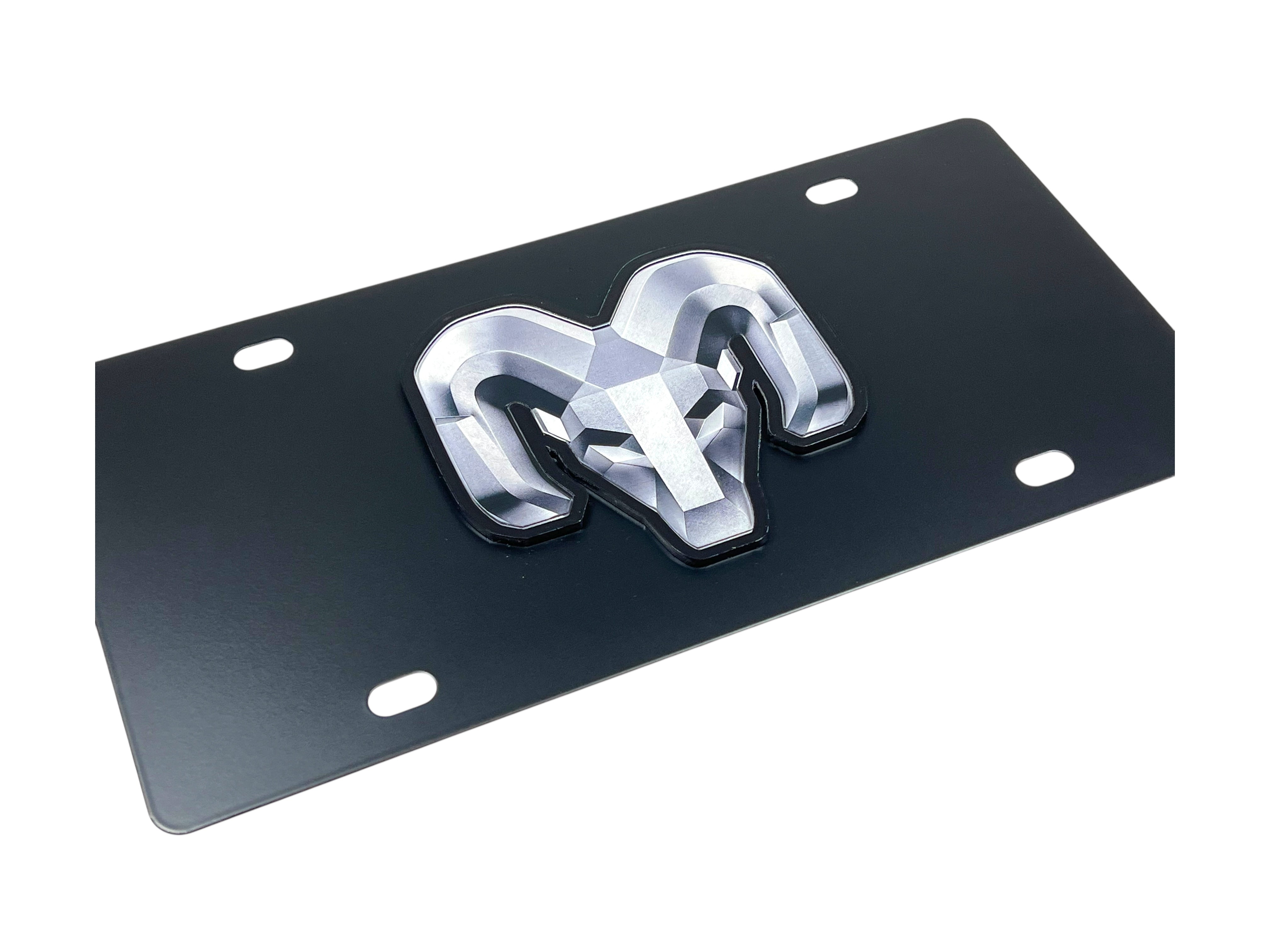 Ram Carbon Steel License Plate