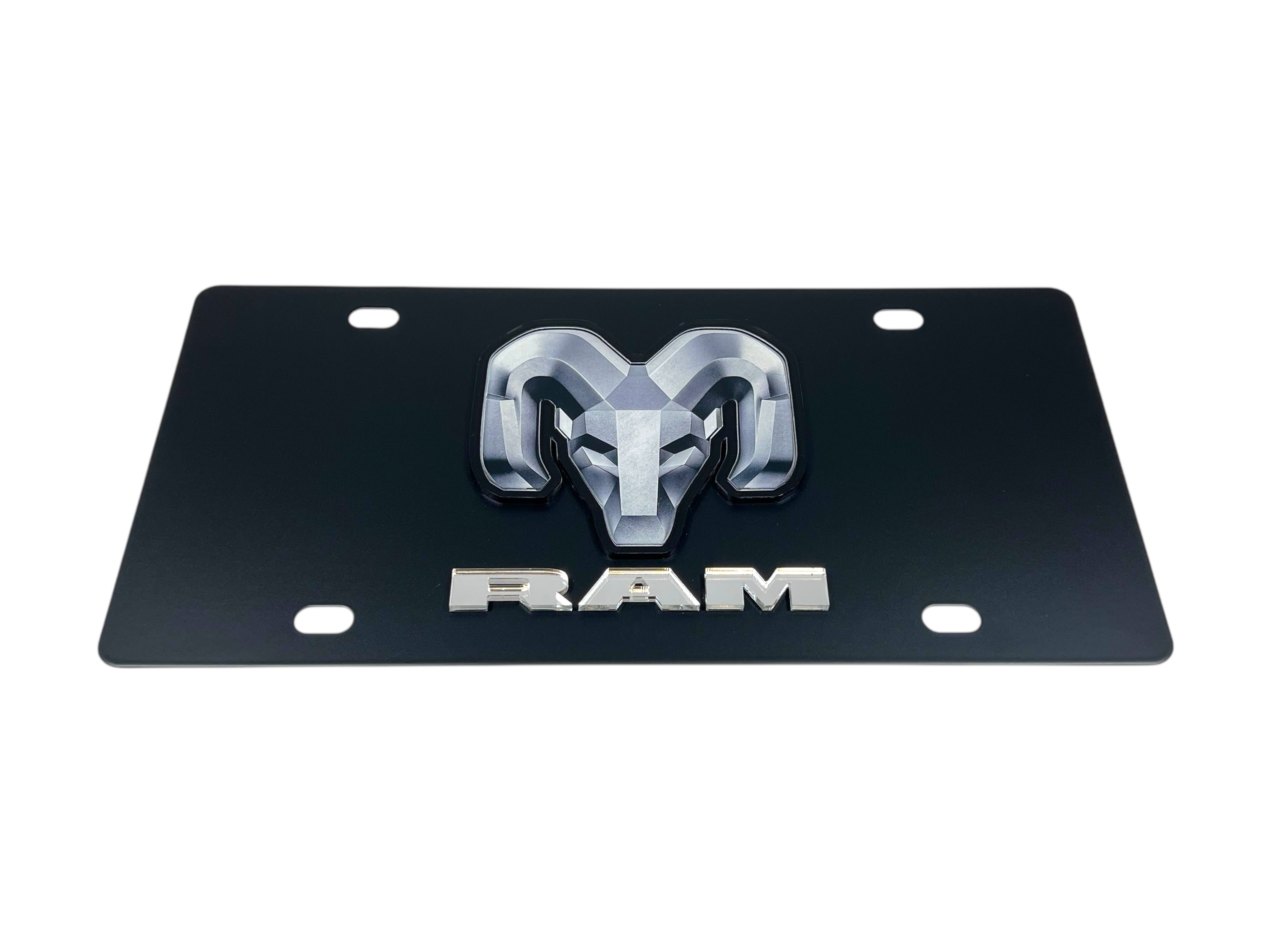 Ram Carbon Steel License Plate