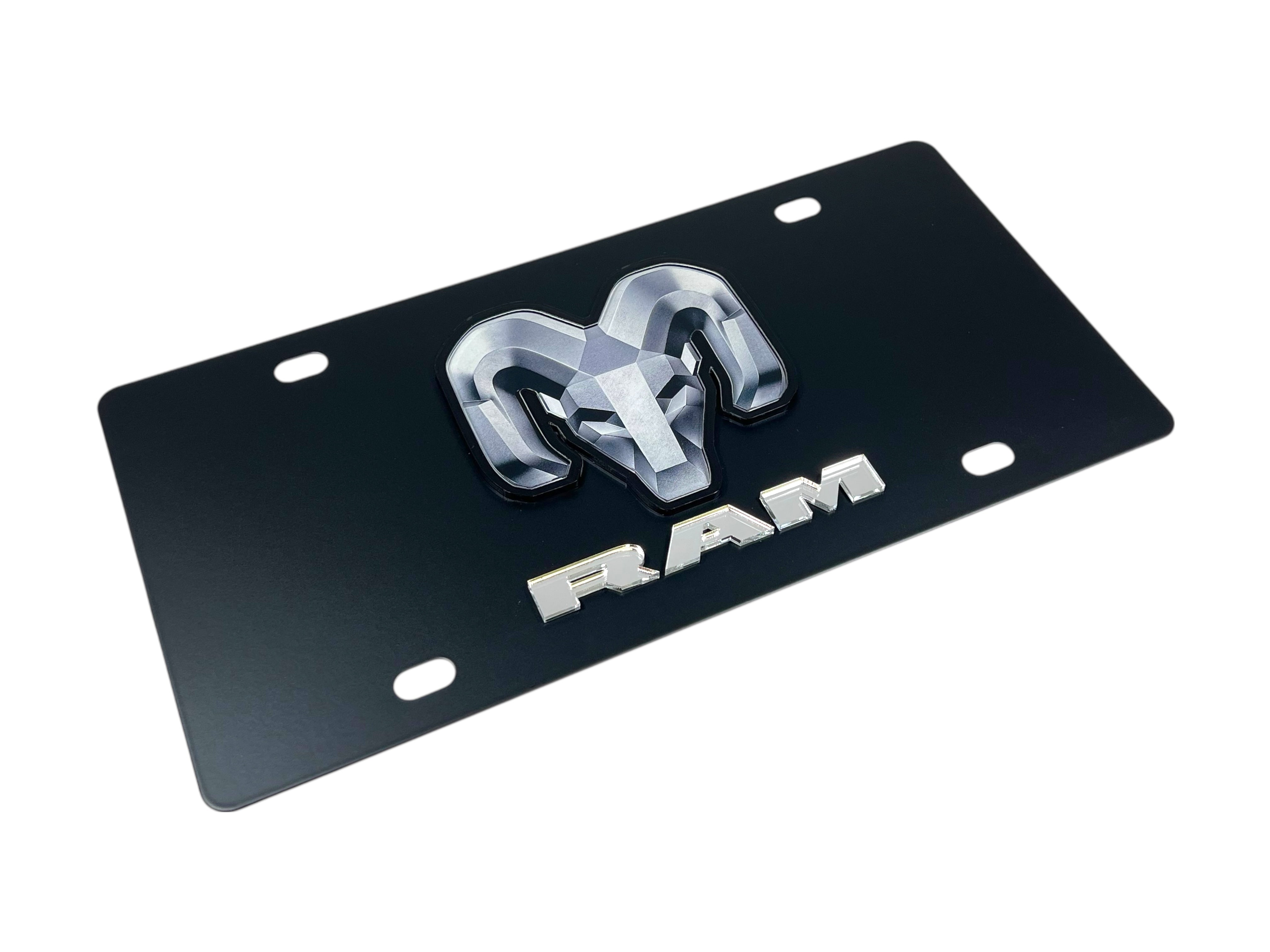 Ram Carbon Steel License Plate