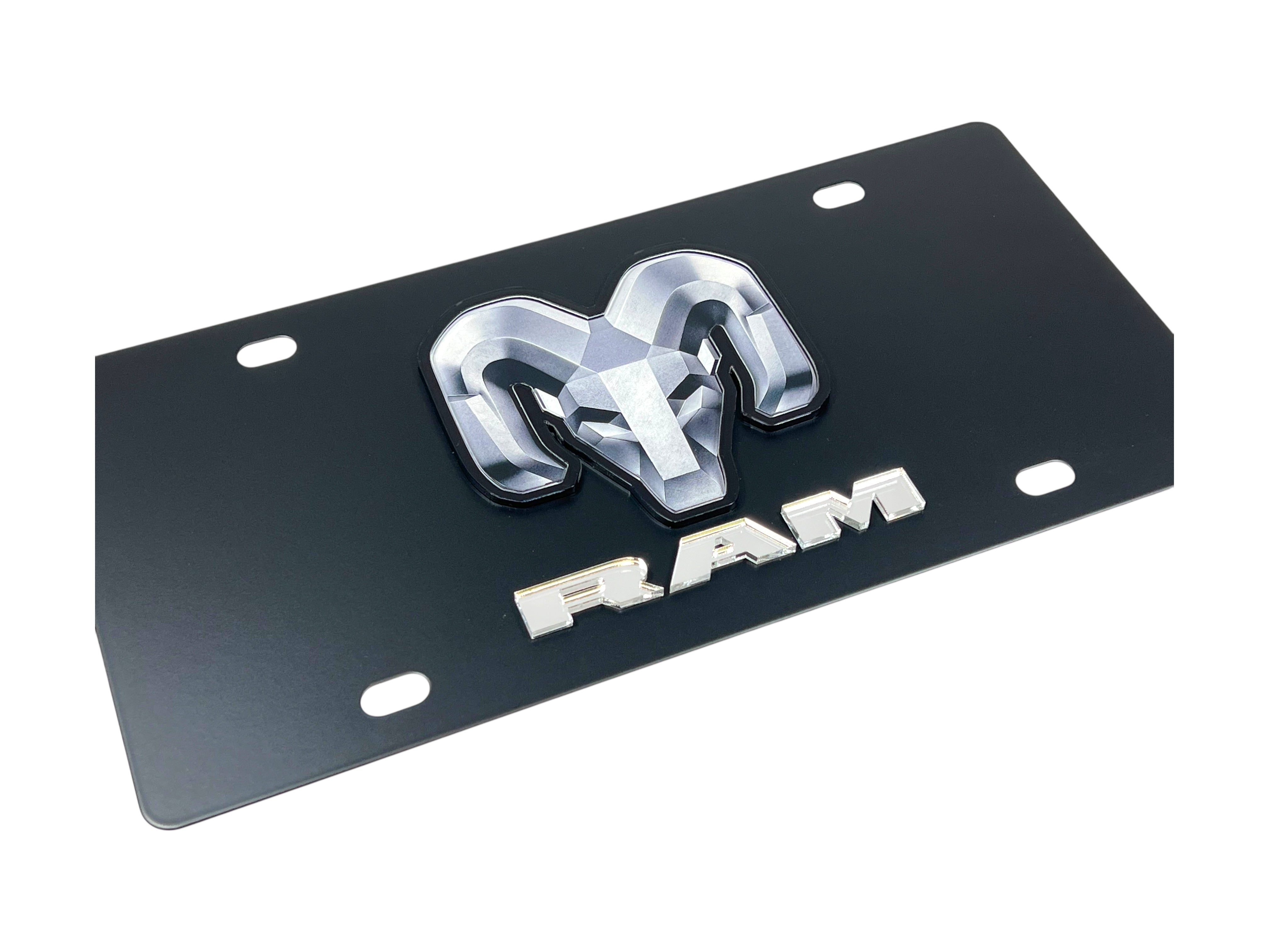 Ram Carbon Steel License Plate