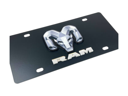 Ram Carbon Steel License Plate