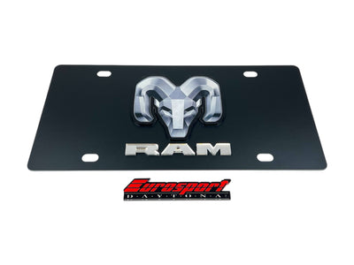 Ram Carbon Steel License Plate
