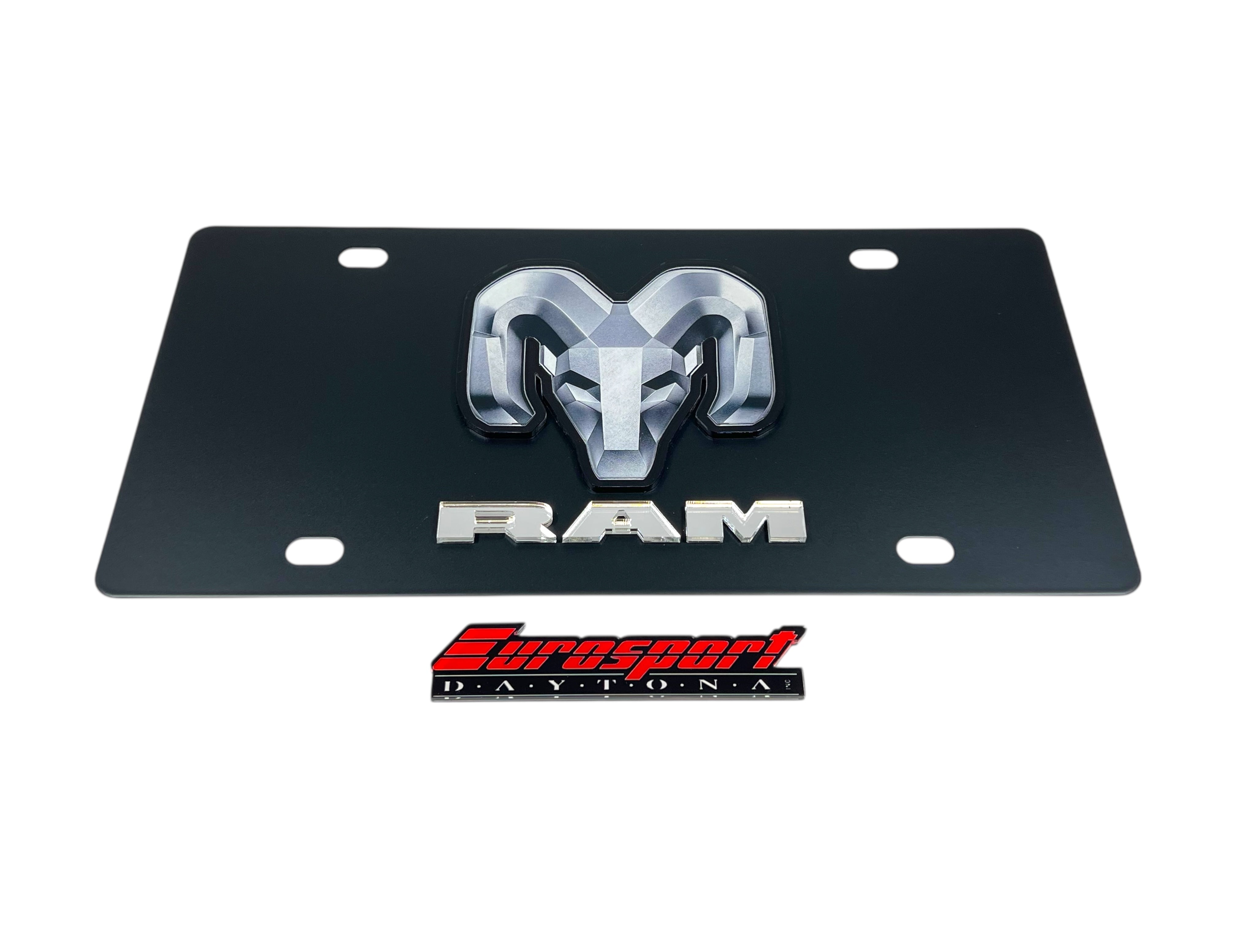 Ram Carbon Steel License Plate