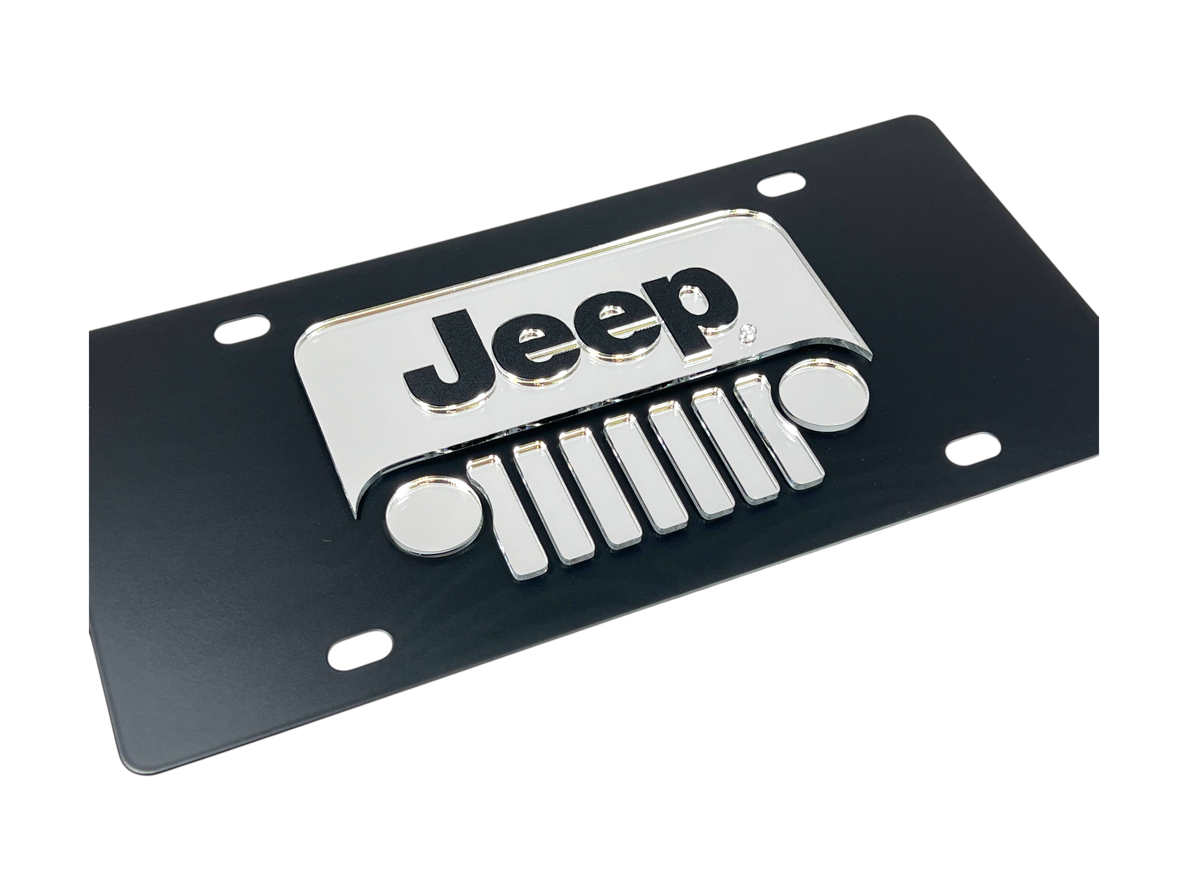 Jeep Grill Carbon Steel License Plate