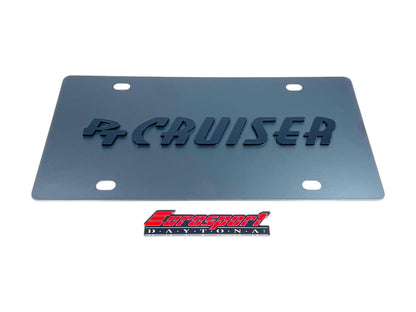 Chrysler PT Cruiser Blacked Out Carbon Steel License Plate