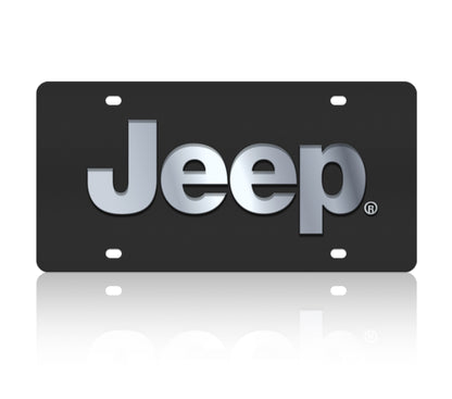 Jeep Carbon Steel License Plate