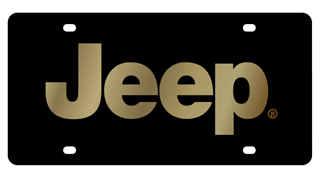 Jeep Carbon Steel License Plate