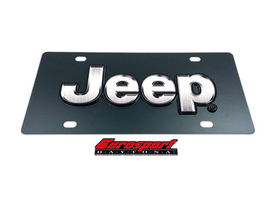 Jeep Carbon Steel License Plate