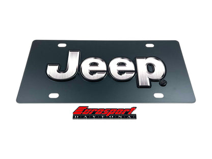 Jeep Carbon Steel License Plate